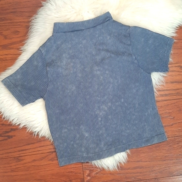 Aura Tops - Aura Ribbed Cut Out Crop Top